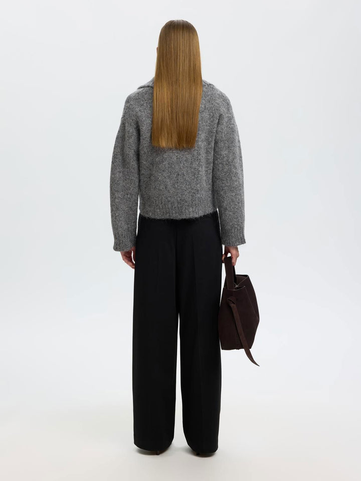 Slwanjuli Ls Knit Half Zip