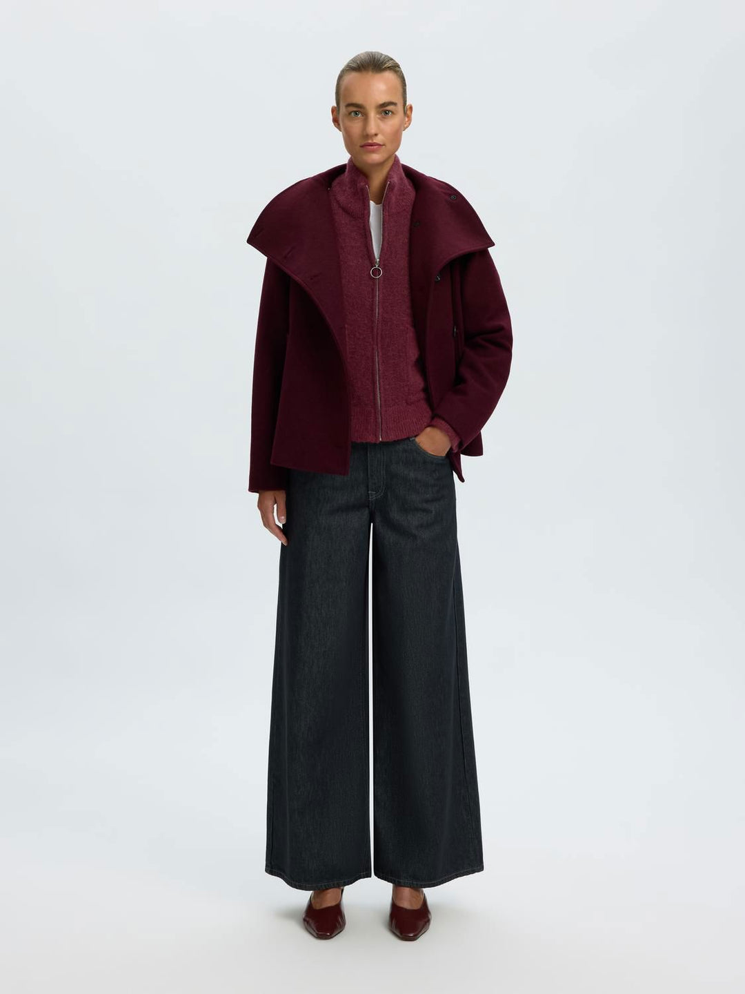 Slwsia Ras Ls Knit Zipper Cardigan