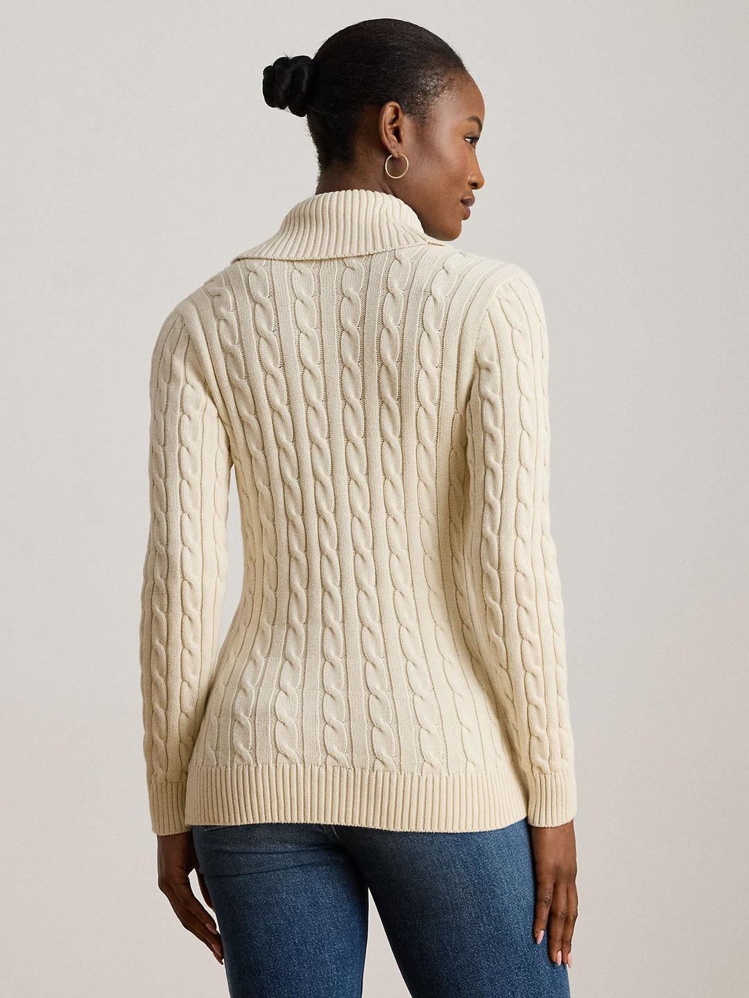 Buckled cotton sweater