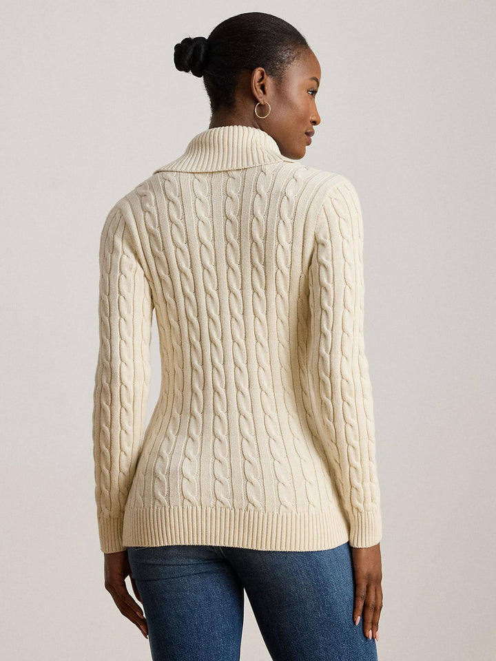 Buckled cotton sweater