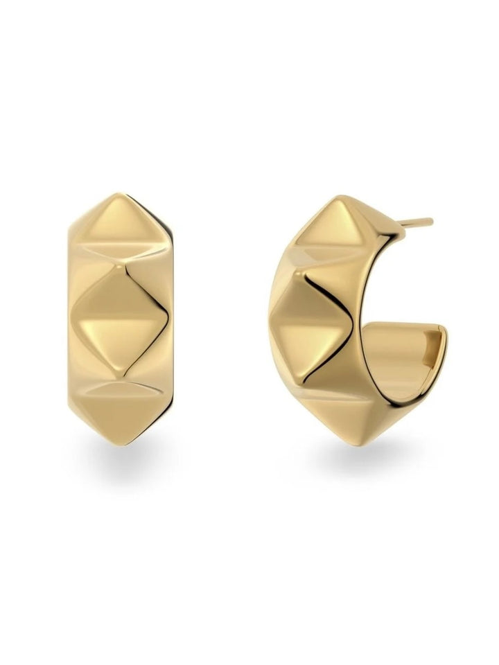 Peak Rivet Creoles Gold