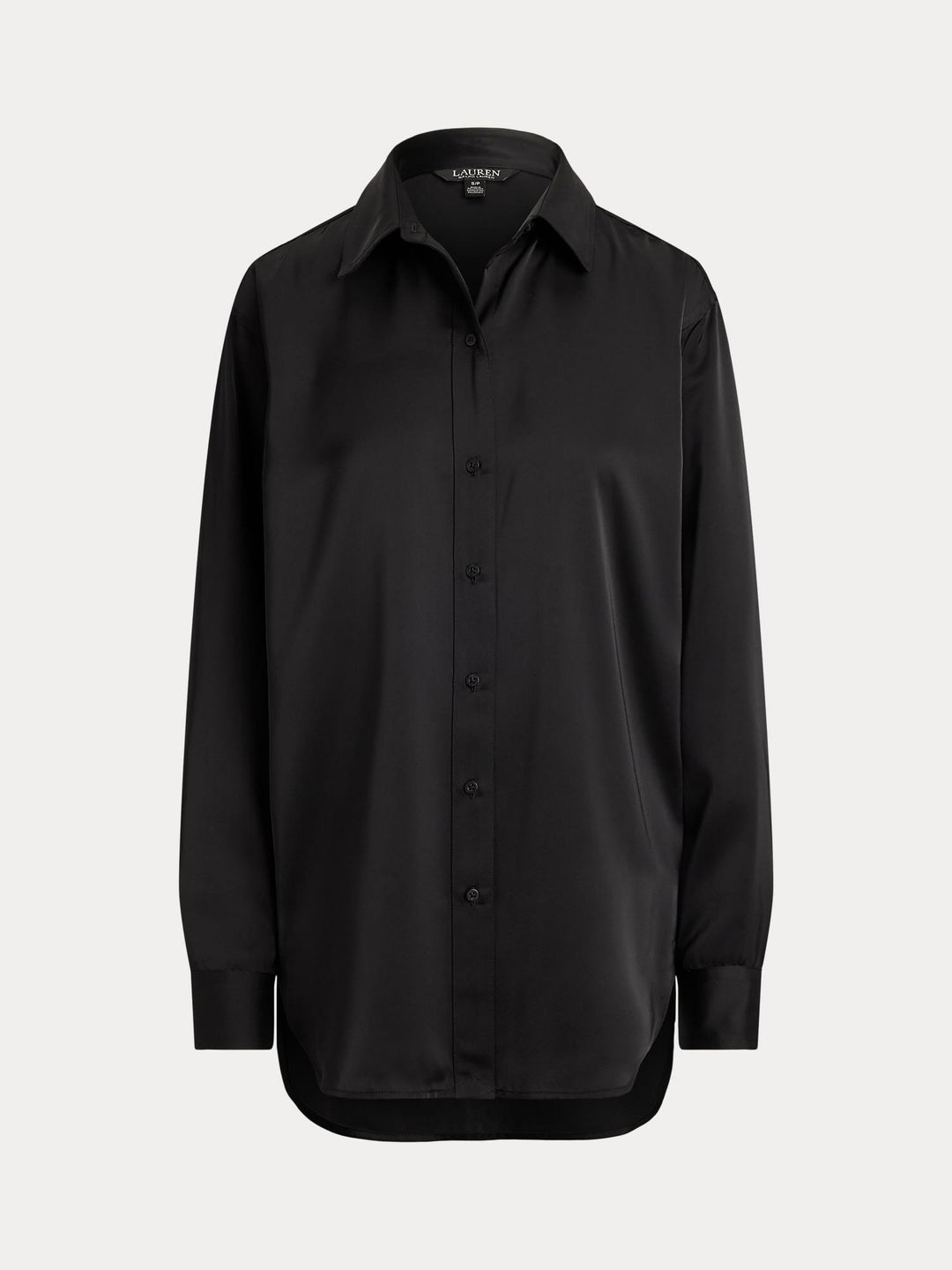Relaxed Fit Satin Charmeuse Shirt