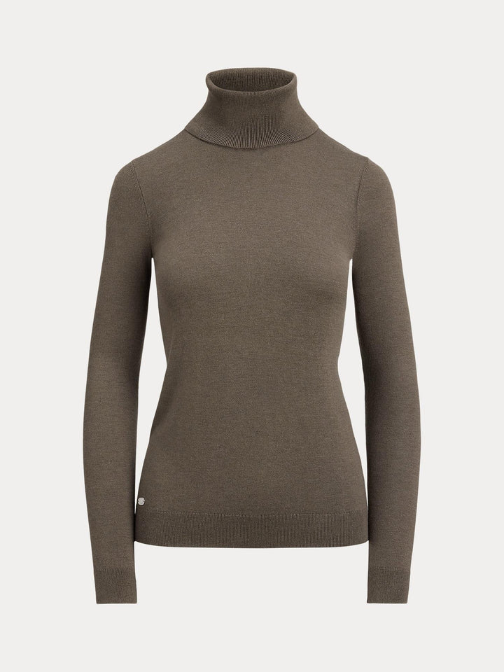 Silk blend turtleneck