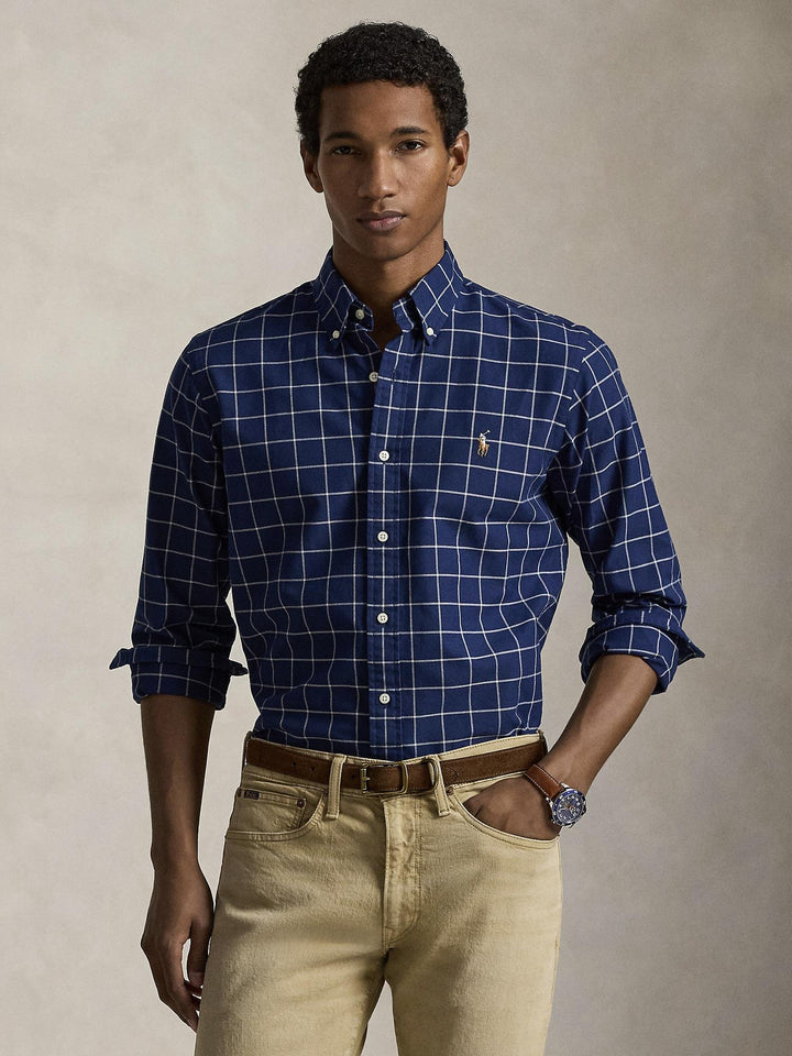 Custom Fit Window Pane Oxford Shirt