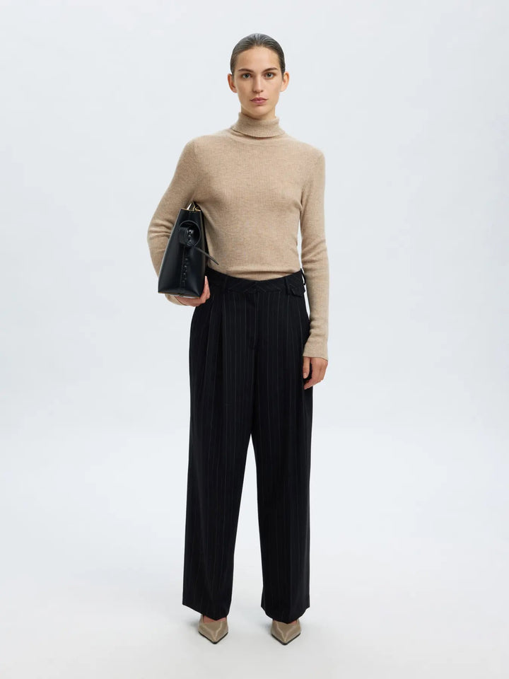 SLFIngridLS knit rollneck