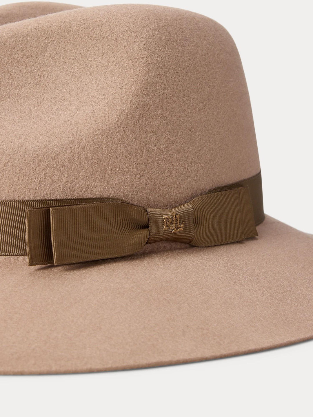 Bow Trim Wool Felt Fedora