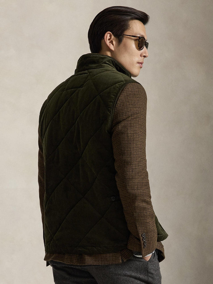 Quilted corduroy vest