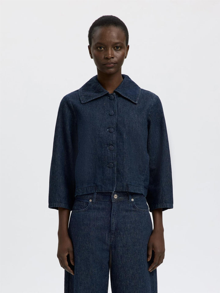 Slfrelaxed Hanny 3/4 Denim Jacket