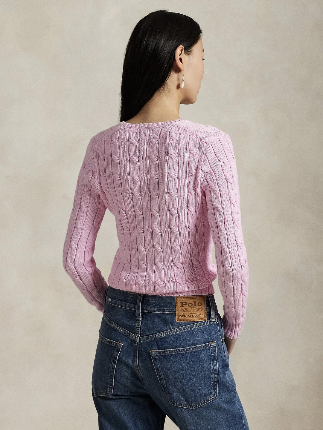 Cable Knit V-neck Sweater