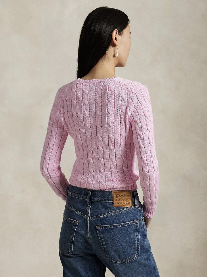 Cable Knit V-neck Sweater