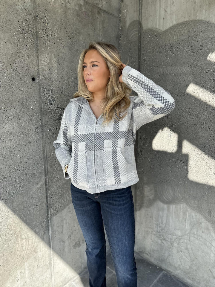 Check cardigan