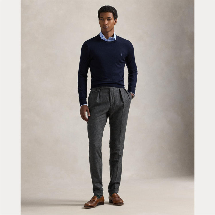Slim fit wool crewneck