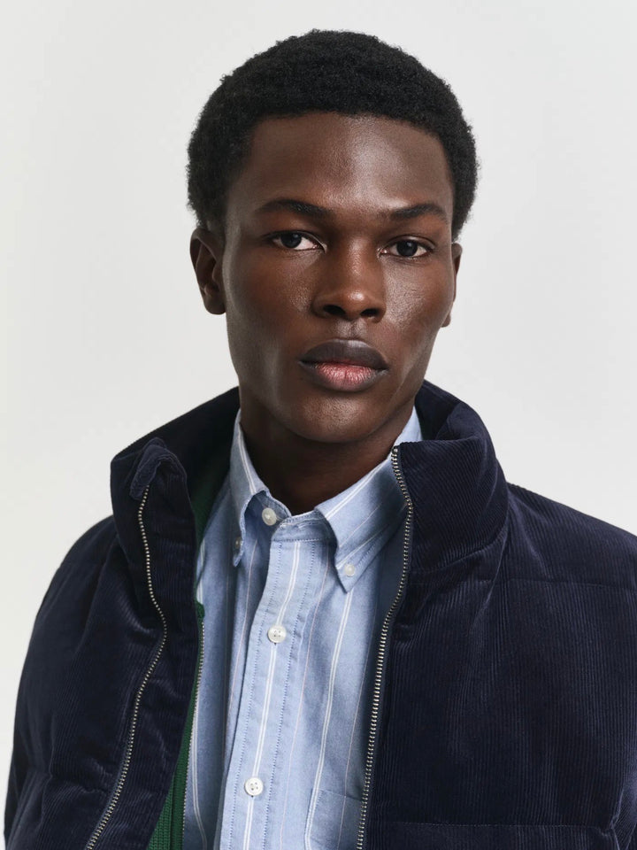 Cord puffer jacket