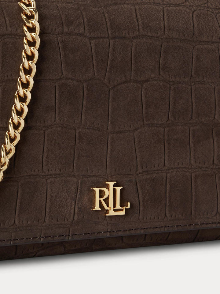 Croc-Embossed Medium Adair II Crossbody