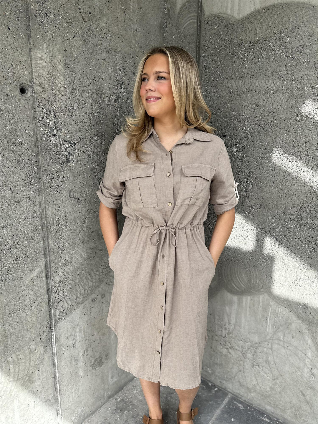 Short Button Dress