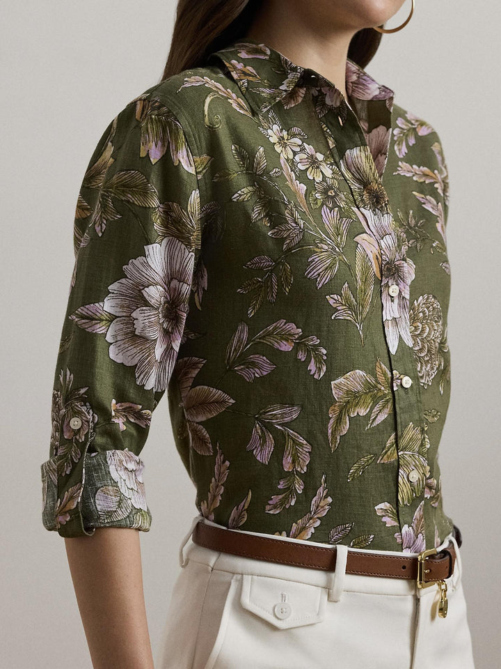 Floral Linen Shirt