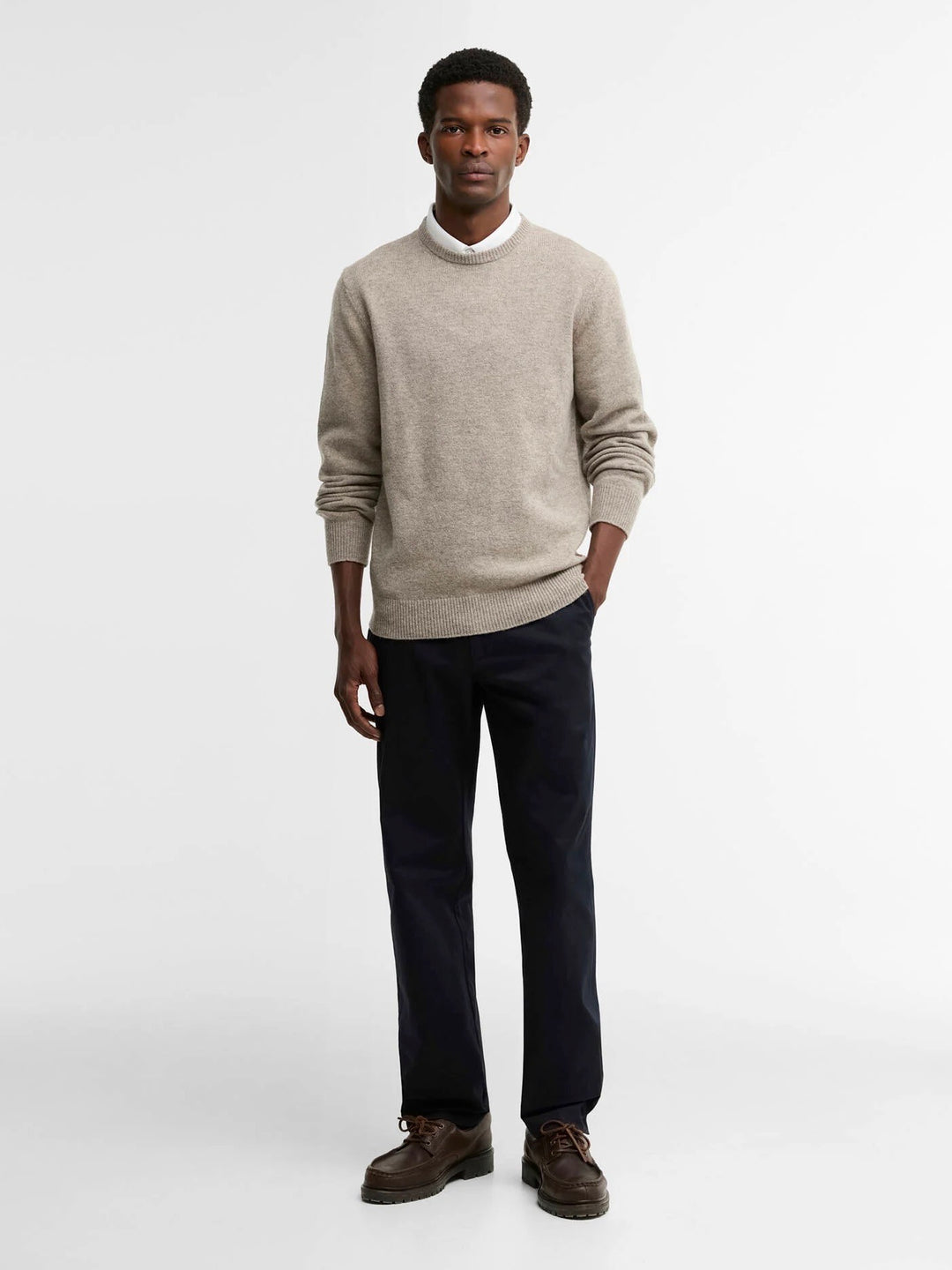 Essential Patch Crew Neck Sweater