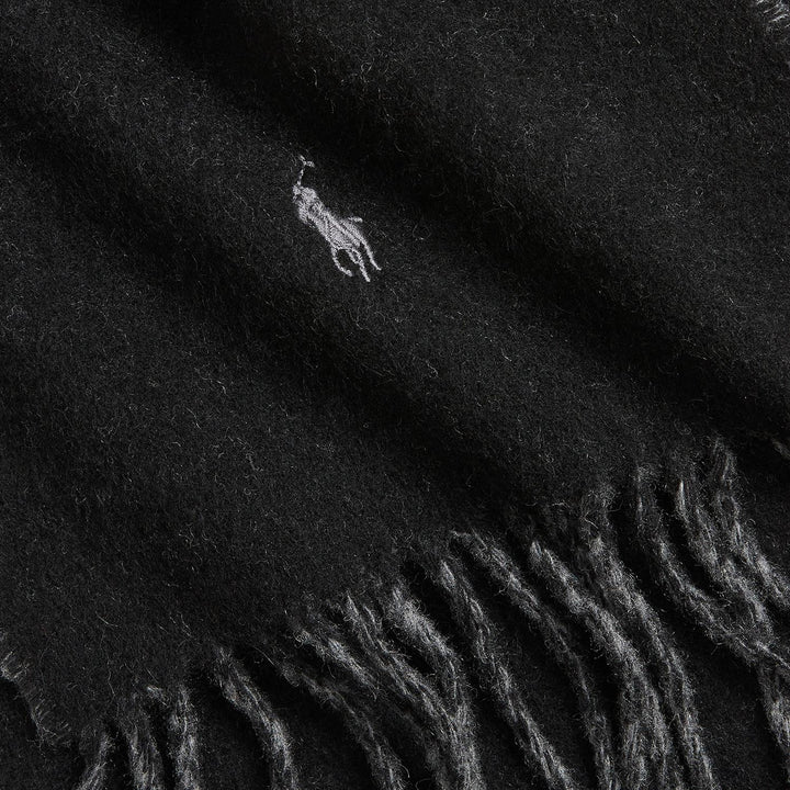 Reversible wool scarf