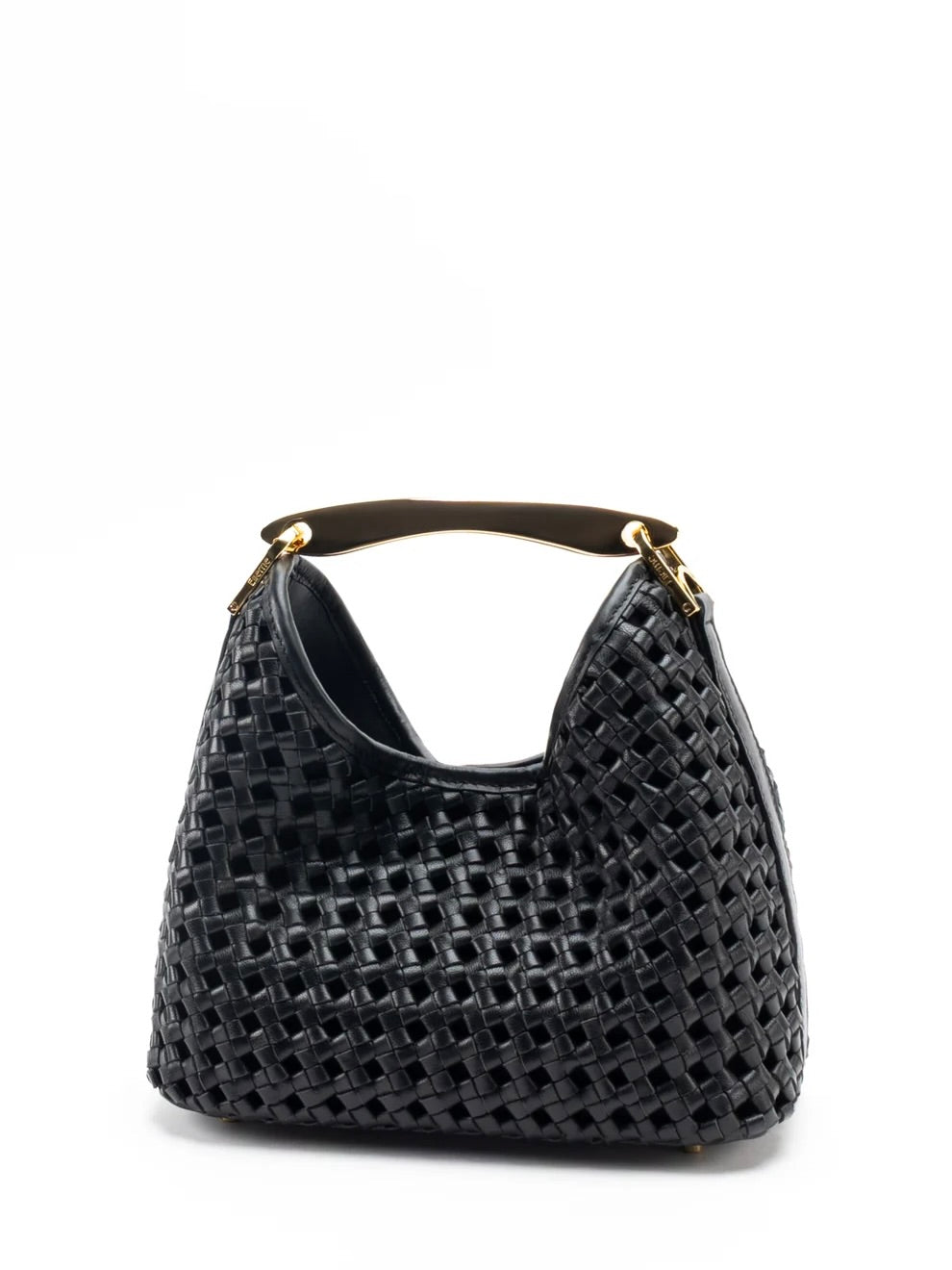 Small Boomerang Woven Leather