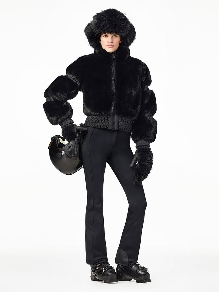Furry ski jacket