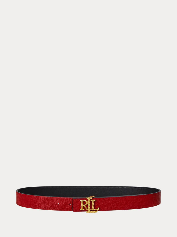 Logo Reversible Leather Belt