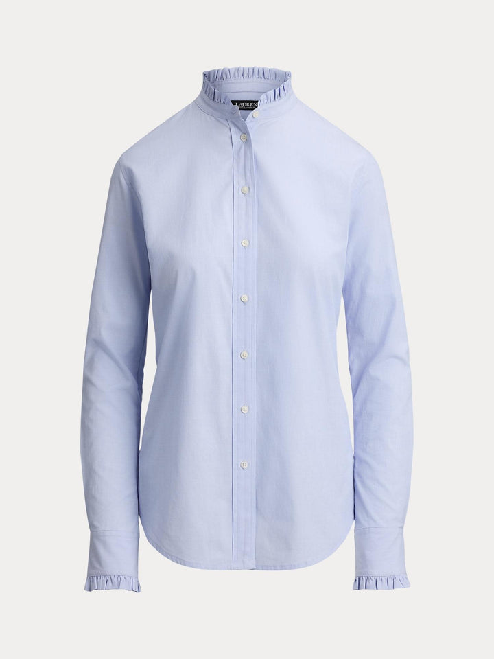 Ruffle cotton shirt