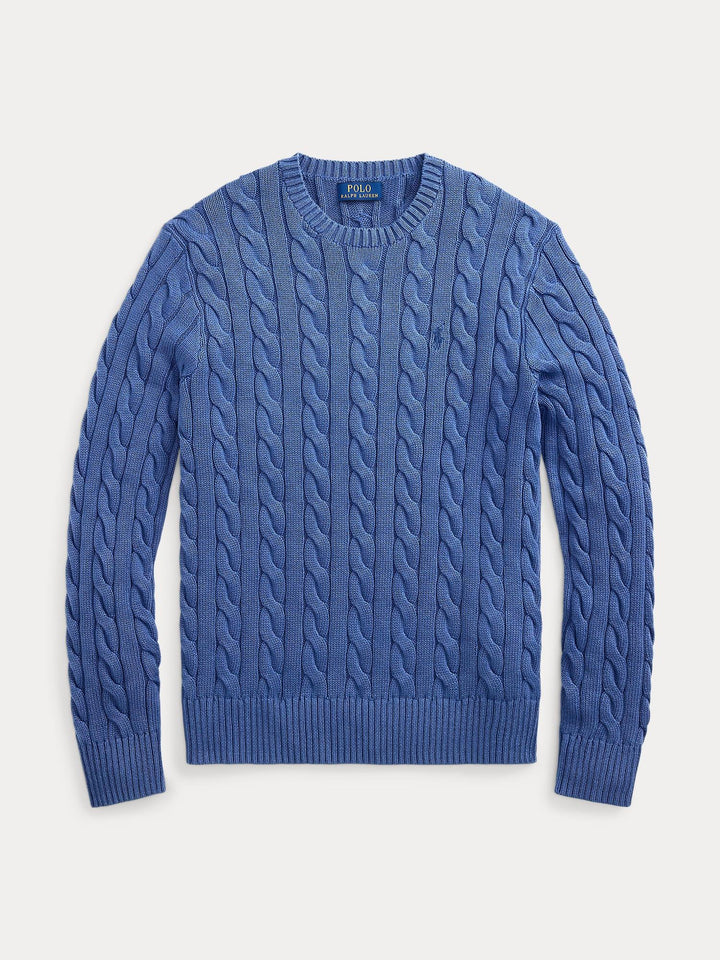 Cable Knit Garment Dyed