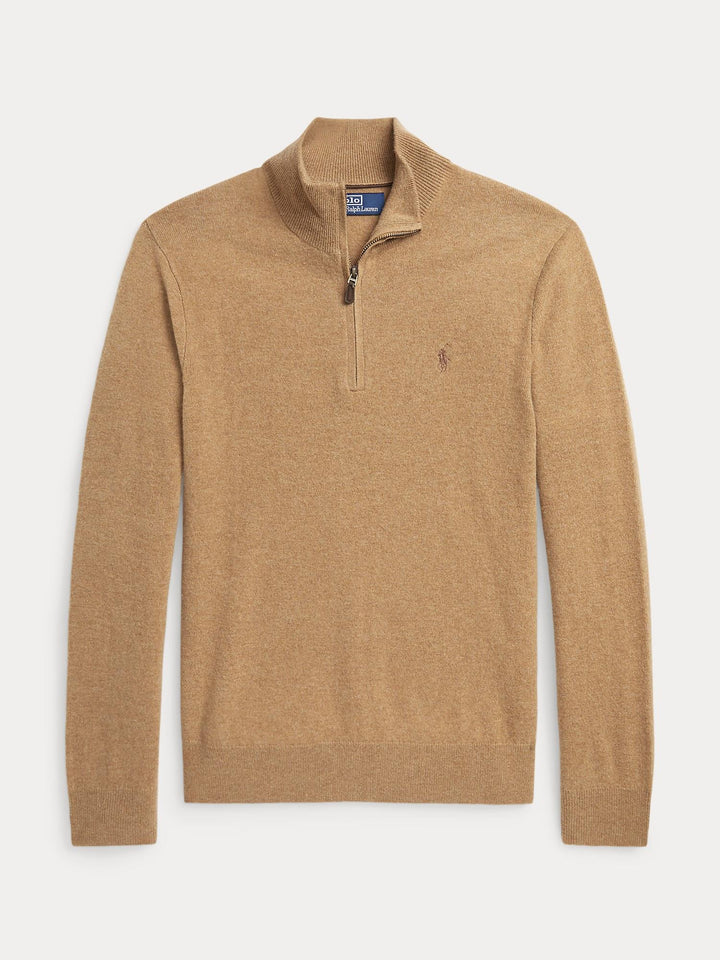 Wool quarter zip