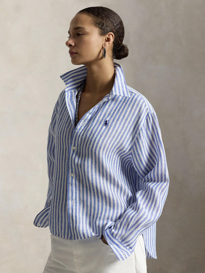 Gingham linen shirt