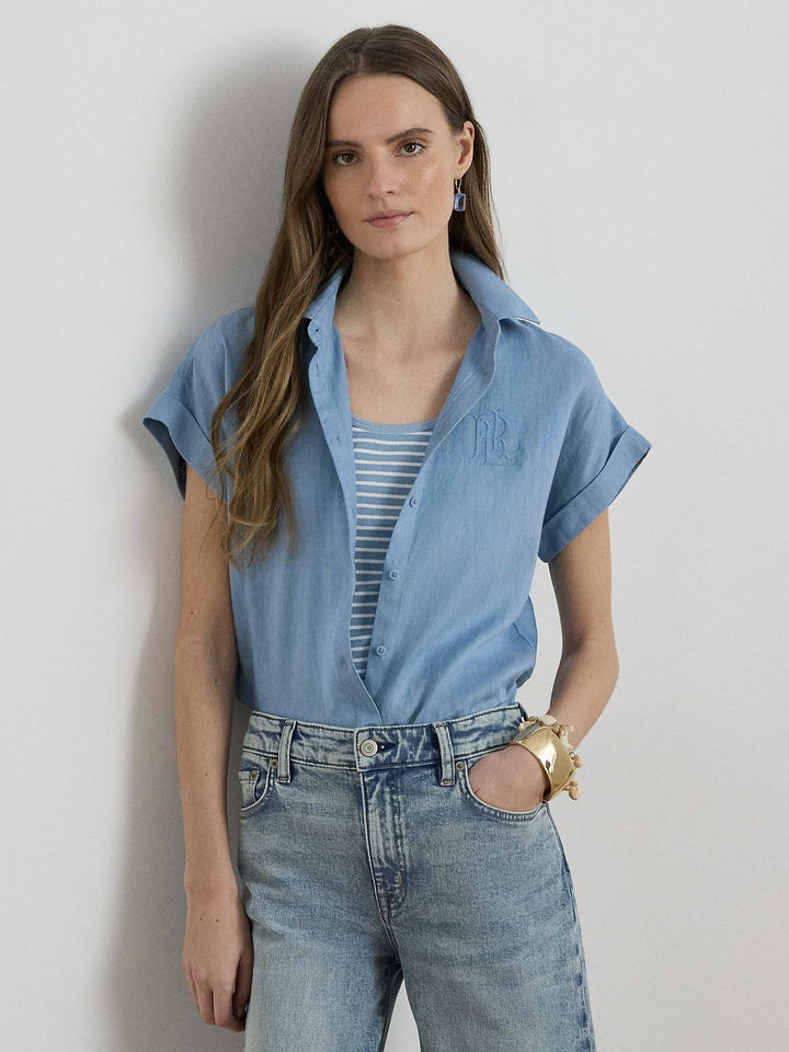 Linen short sleeve shirt