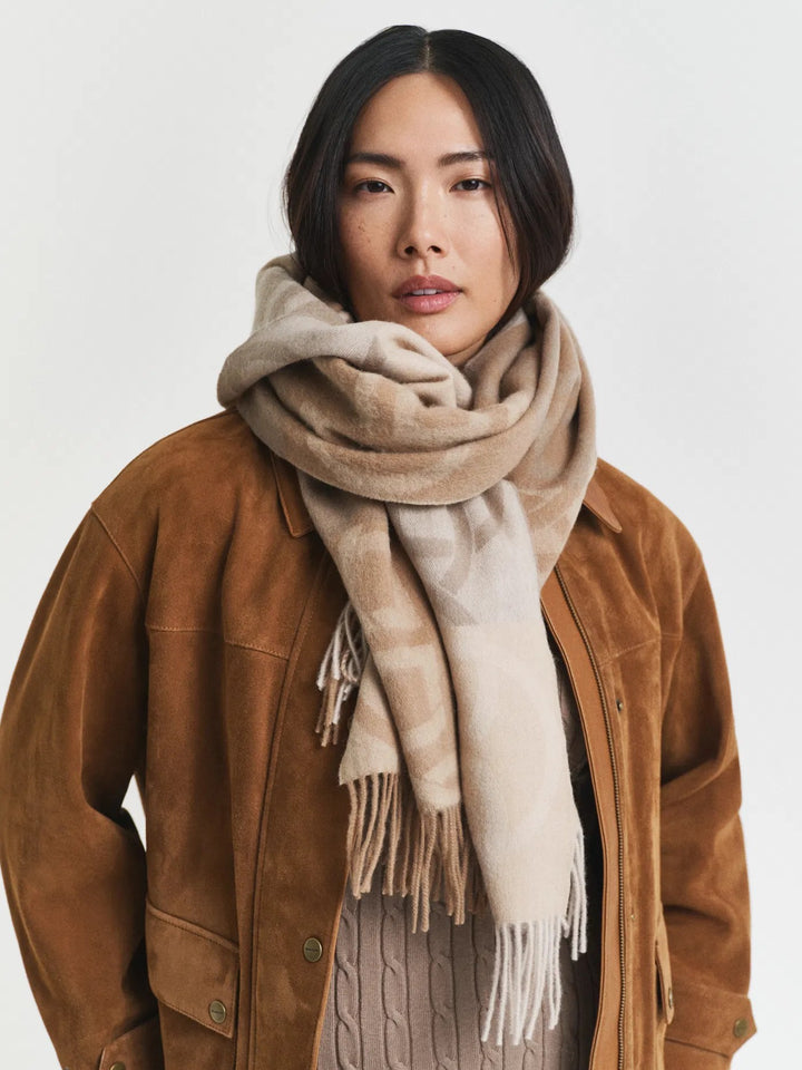 Monogram Wool Scarf