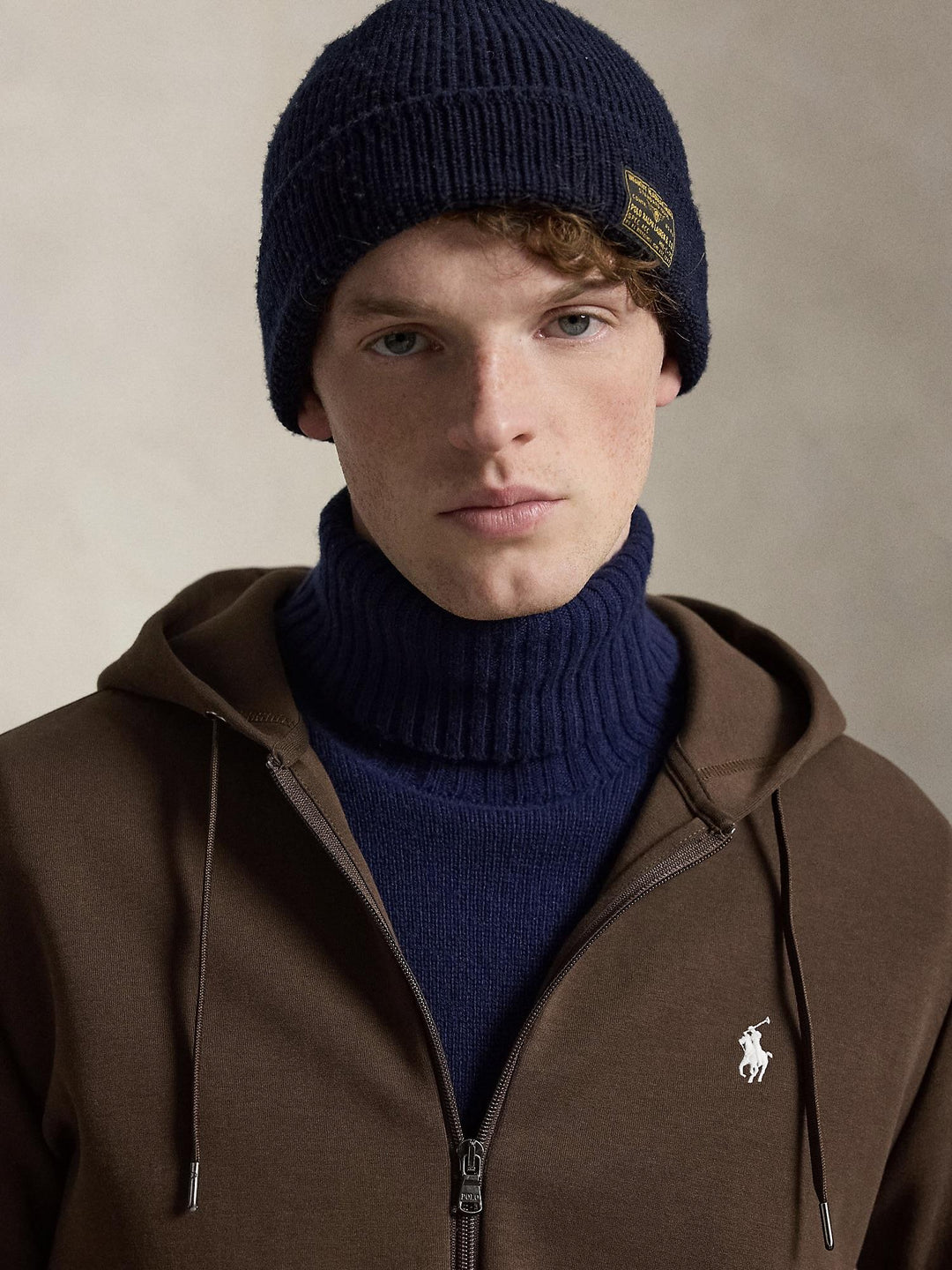 Double knit full zip hoodie