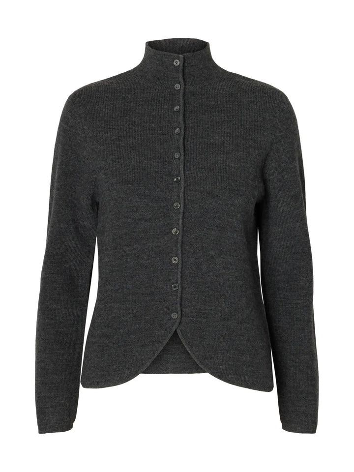 SLWPETRA LS KNIT HIGH NECK CARDIGAN