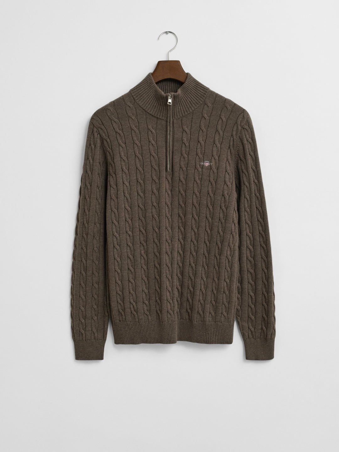 Cable Knit Half-Zip Sweater