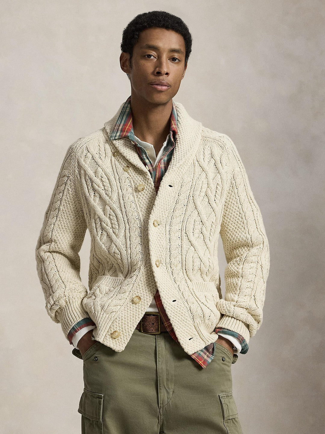 Aran Cotton Cardigan