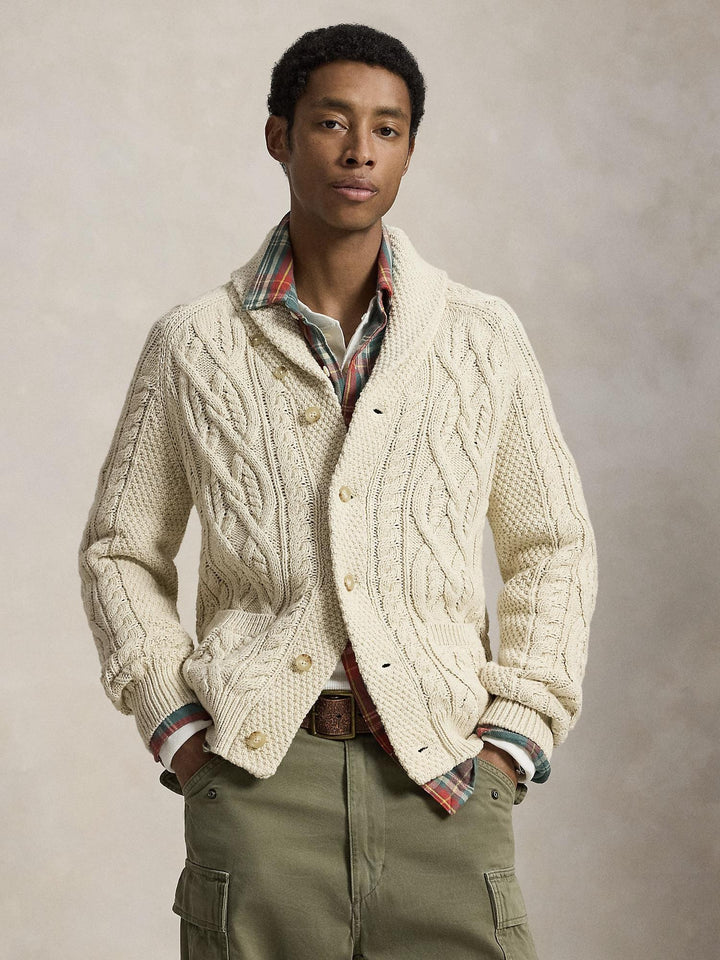Aran Cotton Cardigan