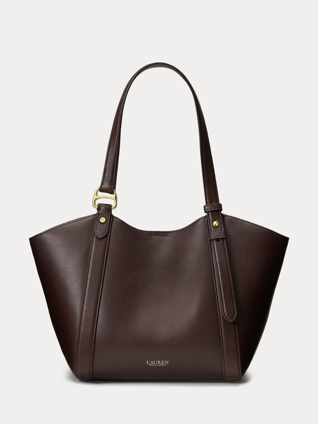 Leather small tote bag