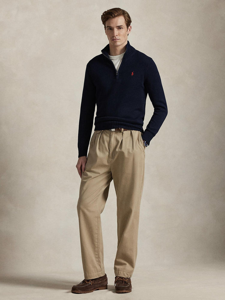 Cotton quarter zip