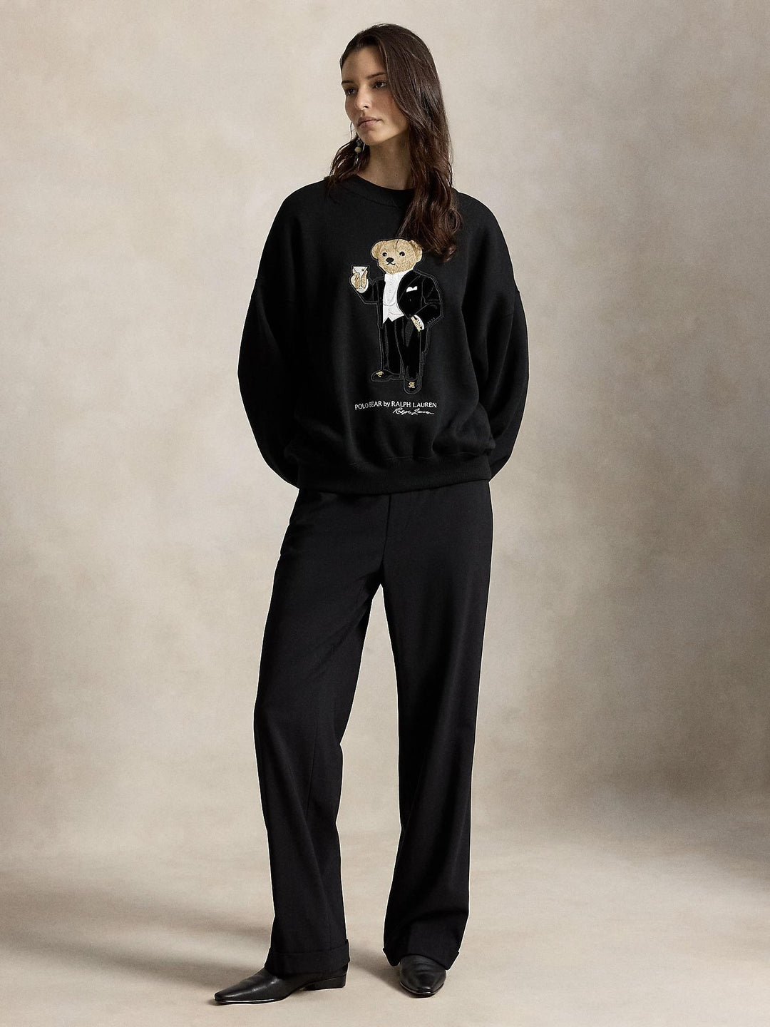 Martini Polo Bear Patch Crewneck