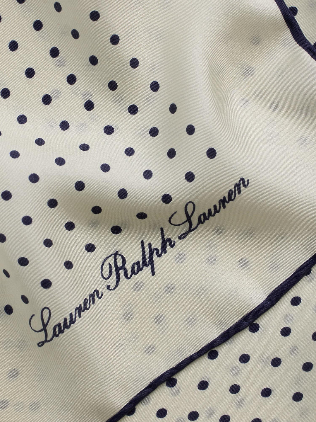 Polka dot silk scarf