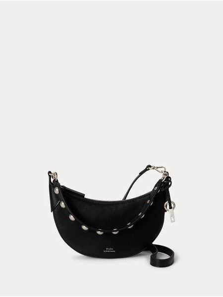 Polo id leather-studded mini chain bag