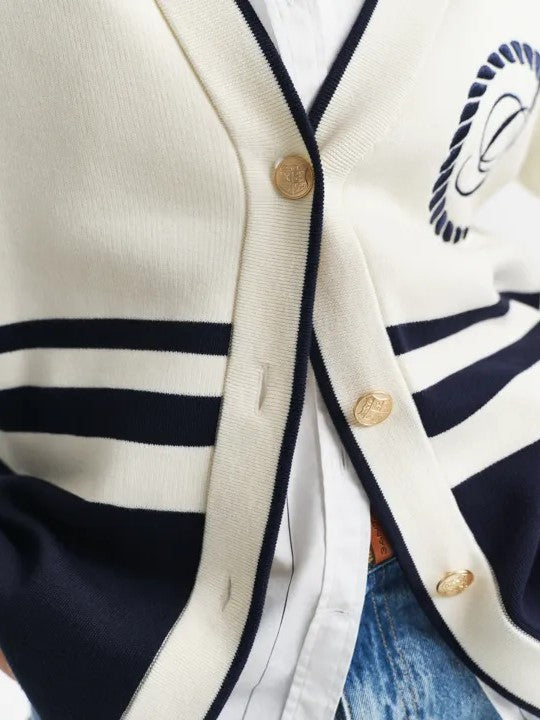 Gant Varsity V-Neck Cardigan