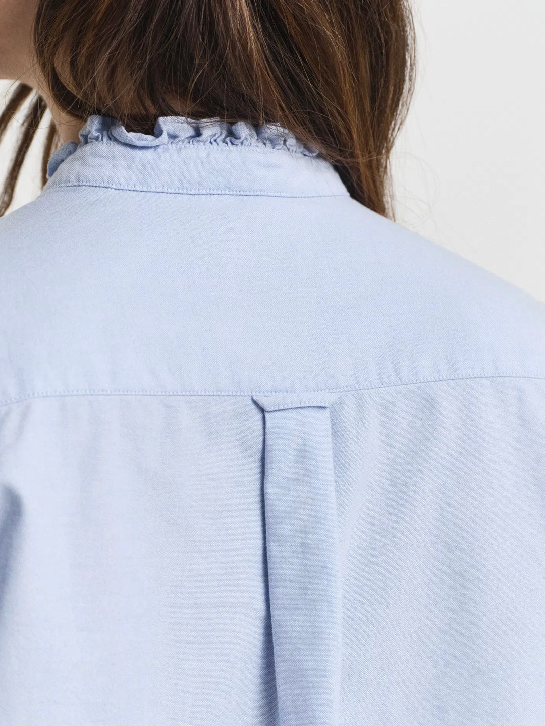 Reg classic oxford frill blouse