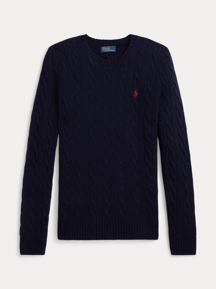 Wool cashmere crewneck