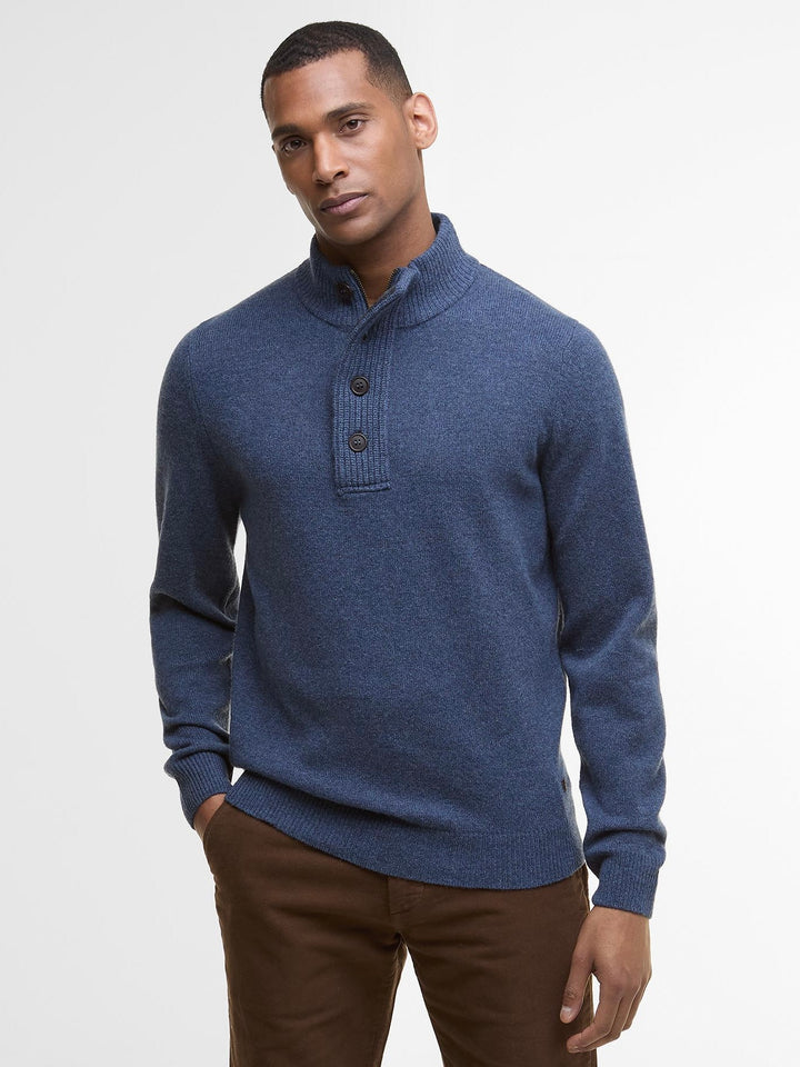 Essent Patch Half Zip Knitted Jumper