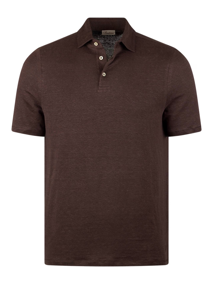 Polo shirt linen stretch