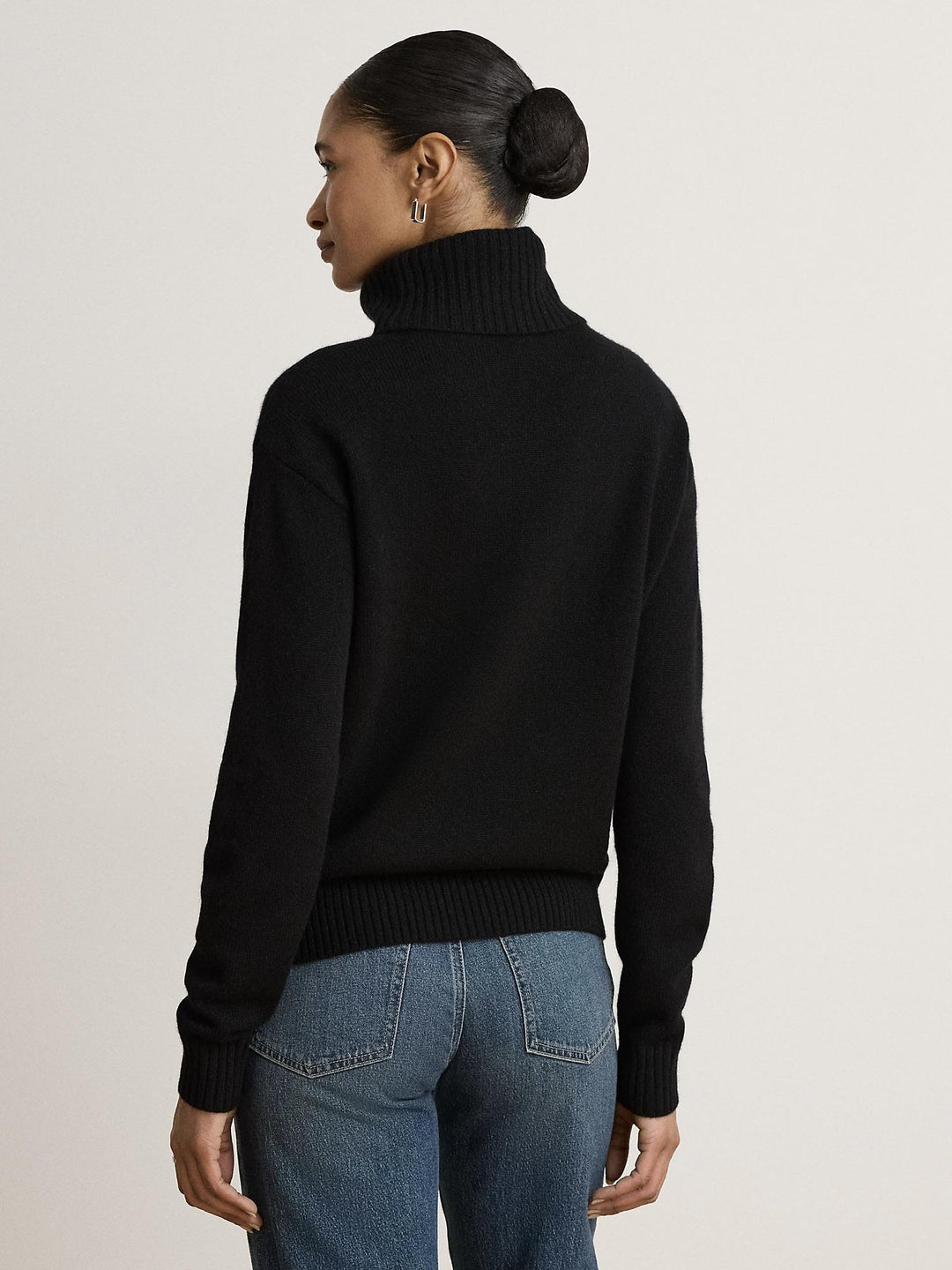 Logo cashmere turtleneck sweater