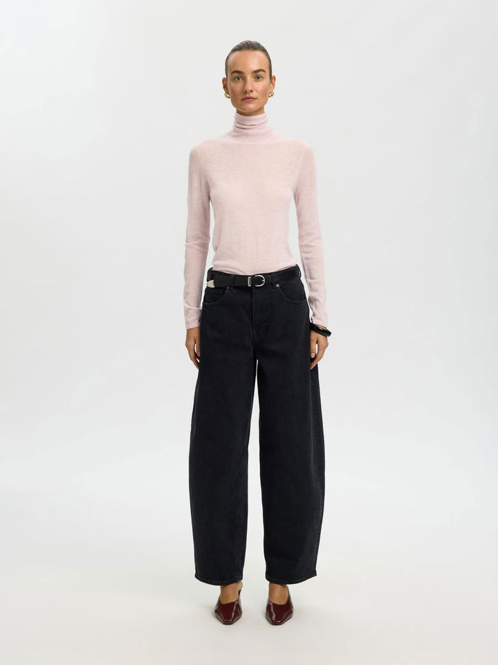 Slwvendy Wool Ls Knit Roll Neck Noos