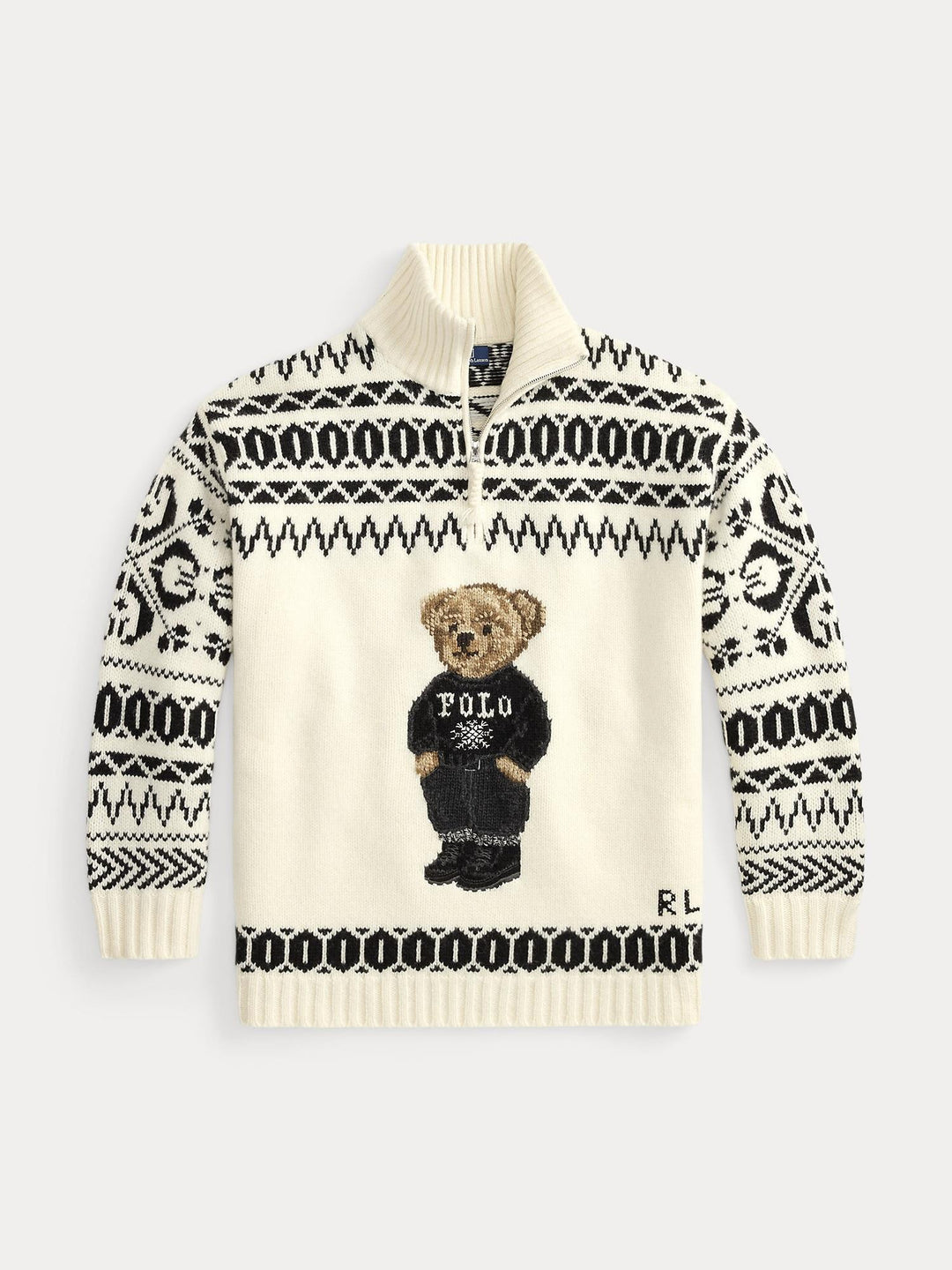 Ski polo bear quarter zip