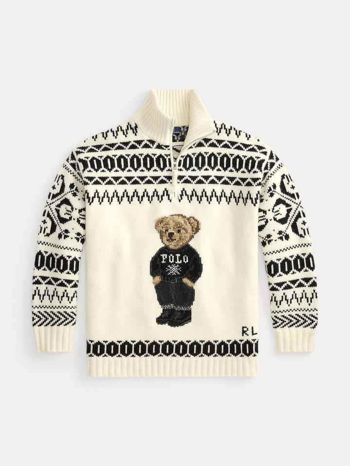 Ski polo bear quarter zip